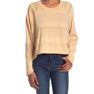 NWT Free People We The Free Baja Striped Long Sleeve Tee Shirt Size Small